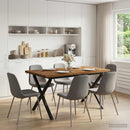 Dining table med live edge 120 x 70 x 75 cm Massivt Akacietræ