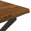 Dining table med live edge 90 x 90 x 75 cm Massivt Akacietræ