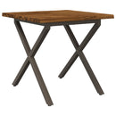 Dining table med live edge 90 x 90 x 75 cm Massivt Akacietræ