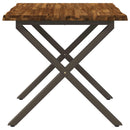 Dining table med live edge 90 x 90 x 75 cm Massivt Akacietræ