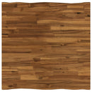 Dining table med live edge 90 x 90 x 75 cm Massivt Akacietræ