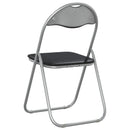 Sammenklappelig stol 2 pcs Sort og grå 48 x 43,5 x 81 cm
