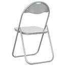 Sammenklappelig stol 2 pcs Hvid og Grå 48 x 43,5 x 81 cm