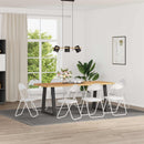 Sammenklappelig stol 8 pcs Hvid 48 x 43,5 x 81 cm Faux læder