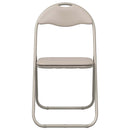 Sammenklappelig stol 8 pcs Sandfarvet 48 x 43,5 x 81 cm