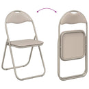 Sammenklappelig stol 8 pcs Sandfarvet 48 x 43,5 x 81 cm