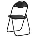 Sammenklappelig stol 8 pcs Sort 48 x 43,5 x 81 cm Faux læder