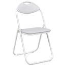 Sammenklappelig stol 2 pcs Hvid 48 x 43,5 x 81 cm Faux læder