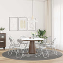 Sammenklappelig stol 8 pcs Hvid og Grå 48 x 43,5 x 81 cm