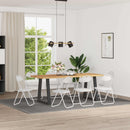 Sammenklappelig stol 8 pcs Hvid 48 x 43,5 x 81 cm Faux læder