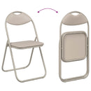Sammenklappelig stol 8 pcs Sandfarvet 48 x 43,5 x 81 cm