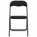 Sammenklappelig stol 2 pcs Sort 48 x 44 x 78 cm Fløjl