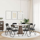 Sammenklappelig stol 8 pcs Sort 48 x 44 x 78 cm Fløjl