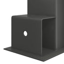 Brænde stakkehjælp 2 stk. Antracit 34 x 10 x 15 cm Stål