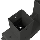 Brænde stakkehjælp 2 stk. Antracit 34 x 10 x 15 cm Stål