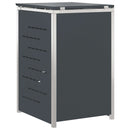 Skraldespand opbevaring Antracit 77,5 x 69 x 112,5 cm