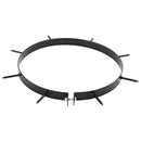 Plæne Aerator Klemme med Spidser 5 pcs Sort Ø 320 mm Jern