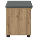 Skobænk med hynde Artisan-eg 60 x 38 x 46 cm Konstrueret træ