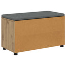 Skobænk med hynde Artisan-eg 80 x 38 x 46 cm Konstrueret træ