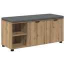 Skobænk med hynde Artisan-eg 100 x 38 x 46 cm Konstrueret træ