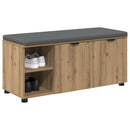 Skobænk med hynde Artisan-eg 100 x 38 x 46 cm Konstrueret træ