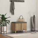 Skobænk med hynde Artisan-eg 60 x 38 x 46 cm Konstrueret træ