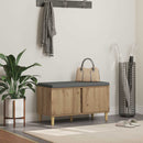 Skobænk med hynde Artisan-eg 80 x 38 x 46 cm Konstrueret træ