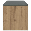 Skobænk med hynde Artisan-eg 103 x 38 x 40 cm Konstrueret træ