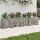 Gabion højbed 2 pcs Sølv