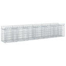 Gabion højbed 2 pcs Sølv