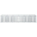 Gabion højbed 2 pcs Sølv