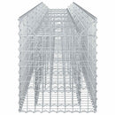 Gabion højbed 2 pcs Sølv