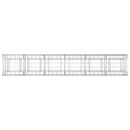 Gabion højbed 2 pcs Sølv