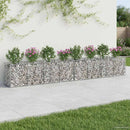 Gabion højbed 2 pcs Sølv