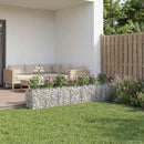 Gabion højbed 2 pcs Sølv