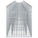 Gabion højbed 2 pcs Sølv