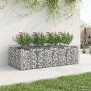 Gabion højbed 2 pcs Sølv