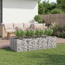 Gabion højbed 2 pcs Sølv