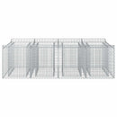 Gabion højbed 2 pcs Sølv