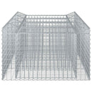 Gabion højbed 2 pcs Sølv