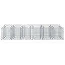 Gabion højbed 2 pcs Sølv