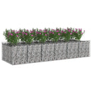 Gabion højbed 2 pcs Sølv