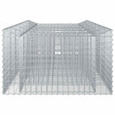 Gabion højbed 2 pcs Sølv
