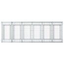 Gabion højbed 2 pcs Sølv