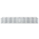 Gabion højbed 3 pcs Sølv