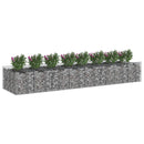 Gabion højbed 3 pcs Sølv