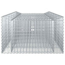 Gabion højbed 3 pcs Sølv