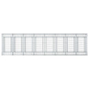 Gabion højbed 3 pcs Sølv