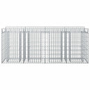 Gabion højbed 2 pcs Sølv