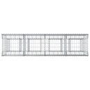 Gabion højbed 2 pcs Sølv